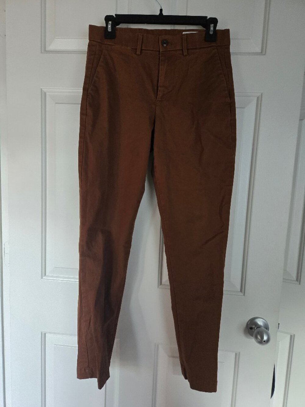Dark Brown Slim Fit GAP Khaki Slacks